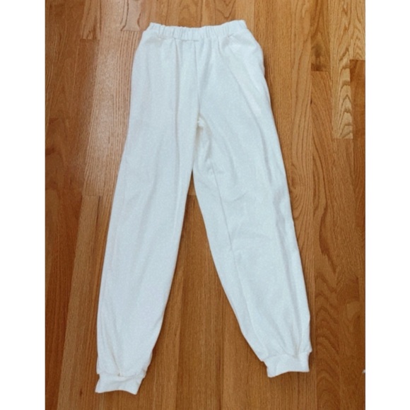 Shein White Sweat Pants - Picture 1 of 3